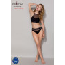 Спортивний топ з прозорою вставкою Passion PS006 TOP S, black