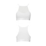 Спортивний топ з прозорою вставкою Passion PS006 TOP L, white