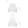 Спортивний топ з прозорою вставкою Passion PS006 TOP S, white