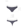 Спортивні трусики-стрінги Passion PS007 PANTIES M, dark grey