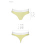 Спортивні трусики-стрінги Passion PS007 PANTIES L, yellow