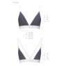 Спортивний топ з подвійними бретелями Passion PS007 TOP XL, dark grey