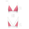 Спортивний топ з подвійними бретелями Passion PS007 TOP XL, pink