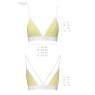 Спортивний топ з подвійними бретелями Passion PS007 TOP XL, yellow