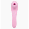 Вібратор і вакуумний стимулятор Alive Midnight Quiver Pink - іграшка 2 в 1