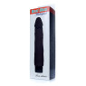 Вібратор Boss Series - Real Skin Black, довжина 22 см, діаметр 4 см