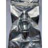 Фігурна анальна пробка з кристалом, довжина 12 см, діаметр 3,5 см