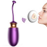 Віброяйце з підігрівом та пультом дистанційного керування - Vibrating Silicone Love EGG USB