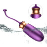 Віброяйце з підігрівом та пультом дистанційного керування - Vibrating Silicone Love EGG USB