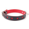 Нашийник з повідцем COLLAR HEART Black and Red