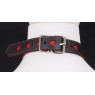 Нашийник з повідцем COLLAR HEART Black and Red