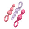 Набір анальних іграшок Satisfyer Plugs colored, 3 шт