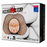 Мега мастурбатор з подвійною вібрацією Crazy Bull-Dual Vagina And Ass Vibrating