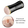 Мастурбатор із двома входами FOX Masturbation Cup - Double Ends black