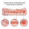 Мастурбатор із двома входами FOX Masturbation Cup - Double Ends black