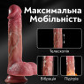 Вібратор телескопічний Real App MAU з підігрівом, вгору-вниз +3 см, 10 режимів, 22 см