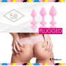Набір силіконових анальних пробок FeelzToys - Bibi Butt Plug Set 3 pcs Pink