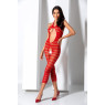 Сітчастий бодістокінг з відкритим животом Passion BS081 red