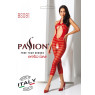 Сітчастий бодістокінг з відкритим животом Passion BS081 red