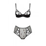 Еротичний комплект з малюнком Passion LOVELIA BIKINI S/M, black