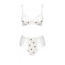 Еротичний комплект з малюнком Passion LOVELIA BIKINI S/M, white