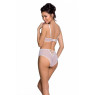 Еротичний комплект з малюнком Passion LOVELIA BIKINI XXL/XXXL, white