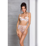Еротичний комплект з малюнком Passion LOVELIA BIKINI XXL/XXXL, white