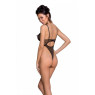 Еротичний боді з малюнком Passion LOVELIA BODY XXL/XXXL, black