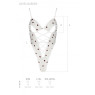 Еротичний боді з малюнком Passion LOVELIA BODY L/XL, white
