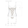 Корсет з підв'язками, стрінги Passion LOVELIA CORSET L/XL, white