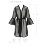 Повітряний пеньюар Passion LOVELIA PEIGNOIR L/XL, black