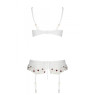 Сексуальний комплект з поясом для панчіх Passion LOVELIA SET XXL/XXXL, white