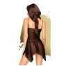 Бебі-дол з ажурним бралетом та високим розрізом Penthouse - Sweet Beast Black L/XL