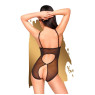 Боді з відкритими грудьми та спиною Penthouse - Turned On Black S/M