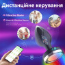 Анальна вібро-пробка Multi Plug App на керуванні з телефону зі зміною кольору, 10 режимів, діаметр 3.5 см