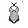 Сітчастий боді з халтером Passion Amanda Body L/XL, black
