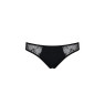 Трусики-сліпи з мереживною сіточкою Passion DINA THONG S/M, black