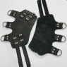 Поножі-манжети для підвісу за ноги Art of Sex – Leg Cuffs For Suspension, чорні, натуральна шкіра