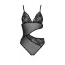 Боді з ажурним ліфом Passion CHRISTA BODY L/XL, black