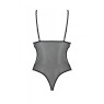 Боді з ажурним ліфом Passion CHRISTA BODY XXL/XXXL, black