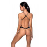 Розпродаж!!! Боді з екошкіри з ремінцями та перфорацією Tamaris Body black L/XL — Passion