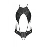 Розпродаж!!! Боді з екошкіри з ремінцями та перфорацією Tamaris Body black L/XL — Passion