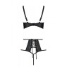 Розпродаж!!! Комплект з екошкіри Passion Tamaris Set black L/XL, бюстгальтер та трусики
