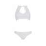 Комплект: бра, трусики з ажурним декором та відкритим кроком URSULA SET L/XL, white