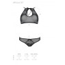 Комплект із бра, трусиків з ажурним декором та відкритим кроком Passion URSULA SET S/M, white