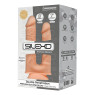 Фалоімітатор подвійний SilexD Double Gusto Flesh (Model 1 size 8 & 7), двошаровий, силікон + Silex