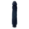 Вібратор Boss Series - Real Skin Black, (довжина 22 см, діаметр 4 см