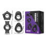 Набір з 4 ерекційних кілець STAY HARD Cock Ring Set Black