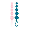 Набір анальних іграшок Satisfyer Love Beads Pink / Green, 2 шт