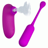 Комплект з віброяйця і вакуумного стимулятора Pretty Love CURUPIRA Multifunctional 2in1